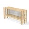 4 Pack Cedar Garden Trellis Set 45 x 23.5 Inch Garden Fence Panels
